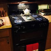 Finished Propane Cook Stove Installation